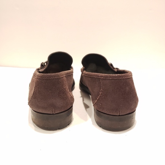 Allen Edmonds mens fiesole slip on shoe size 8.53e brown suede dress shoes main image 4